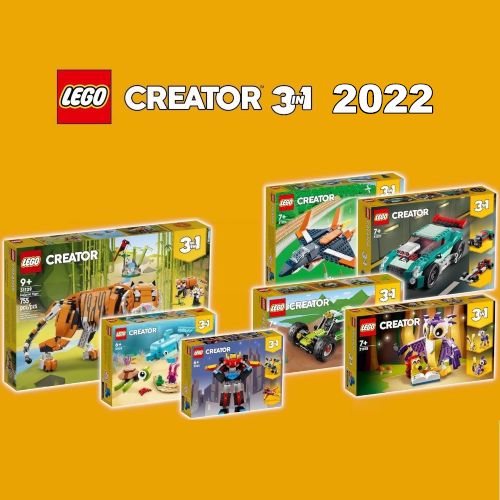 nuevos sets lego creator 3 en 1 2022