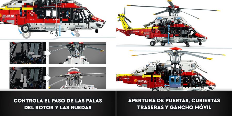 set 42145 LEGO Helicóptero de Rescate Airbus H175