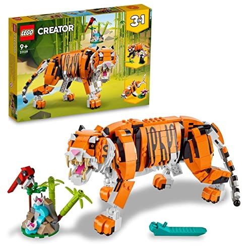 1. LEGO Creator 3 en 1 Tigre Majestuoso, Panda o Pez